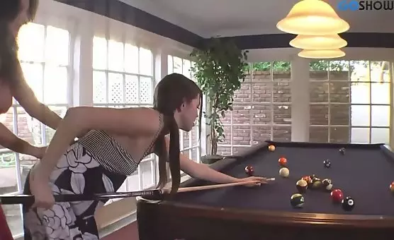Hardcore Lesbian Porn Video with Pool Table Action